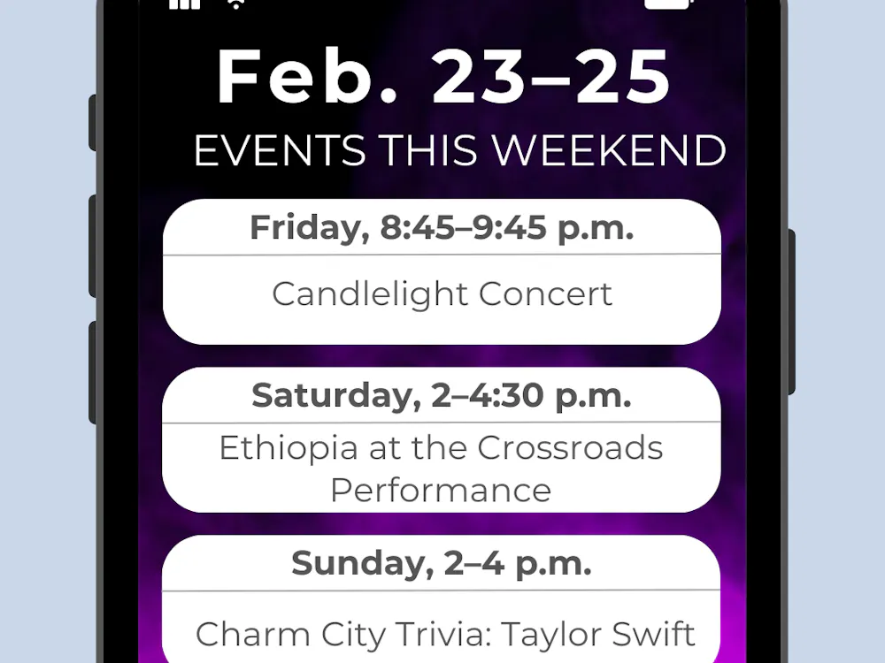 ARUSA MALIK / DESIGN AND LAYOUT EDITOR
Explore the many events going on this weekend, including trivia nights and romantic concerts. 