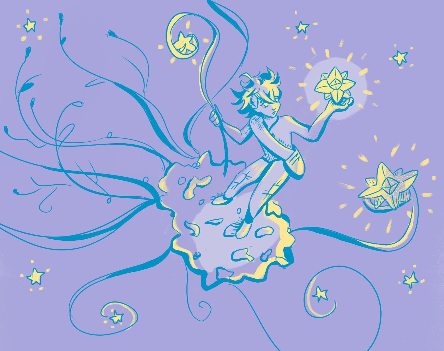 JIYUN GUO / DESIGN AND LAYOUT EDITOR
The individual riding an antigen-presenting complex (APC) highlights the two “selves” that exist inside the human body at the cellular and cognitive levels.