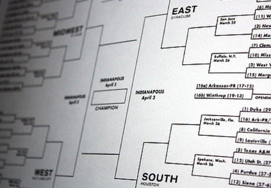 Jason Dean/ CC BY 2.0
As the tournament starts, prepare to watch your brackets fall apart.