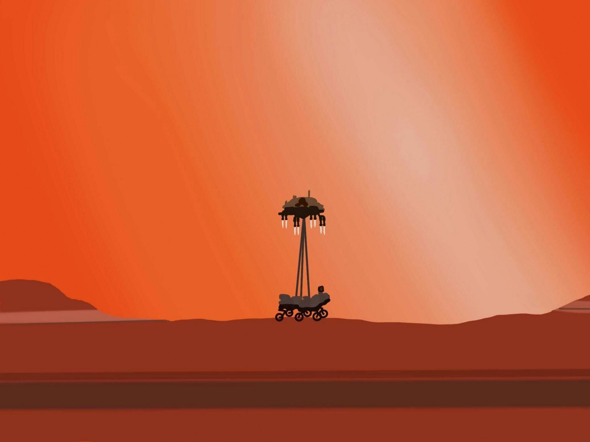 ROSIE JANG/CARTOONS EDITOR
Jeffrey Johnson and Jorge Núñez help determine the composition of Martian rocks that the rover encounters.&nbsp;
