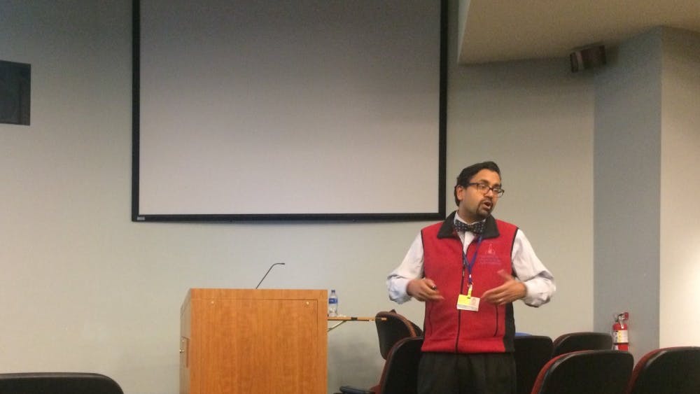 COURTESY OF BRIANNA DANG
Susheel Patil explored the negative consequences of sleep deprivation.