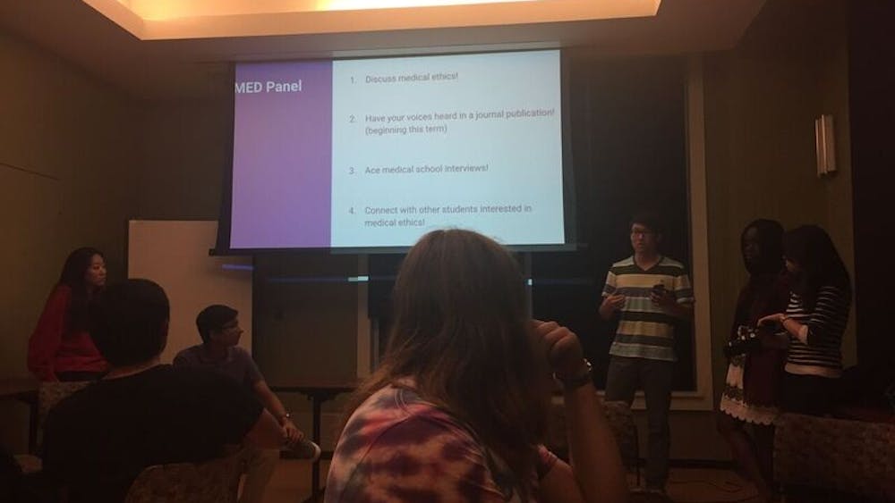 COURTESY OF SIRI TUMMALA
Discussion groups were given hypothetical scenarios of clinical trials with placebos.