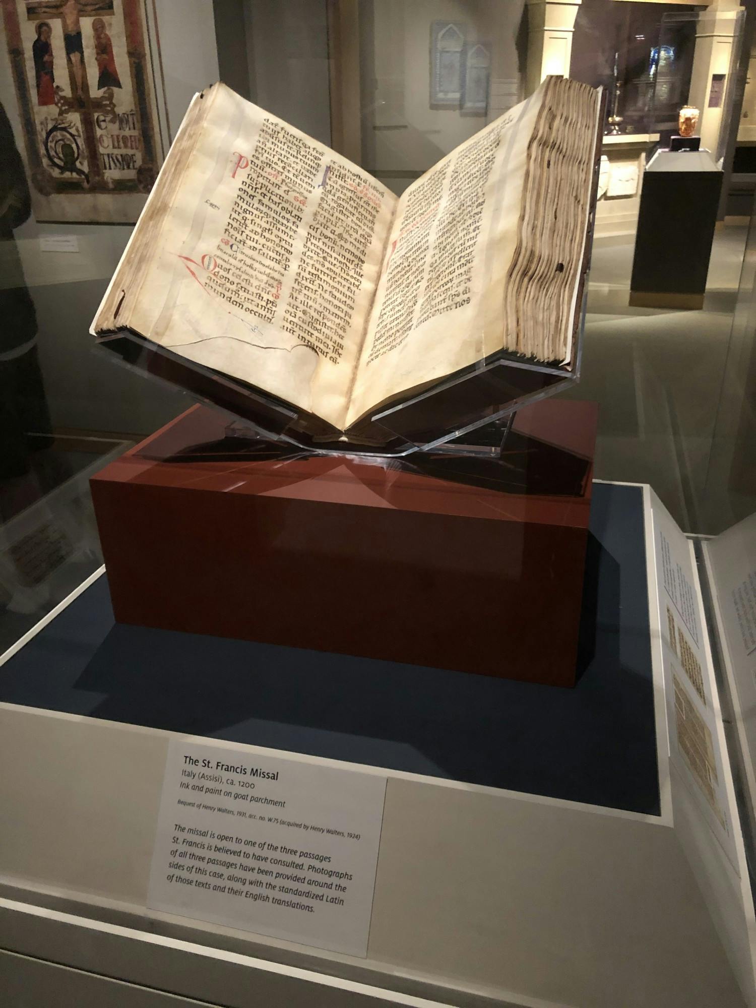 COURTESY OF DYLAN KWANG
The Walters Art Museum recently opened an exhibition of the Missal read by St. Francis of Assisi, a seminal Christian text.