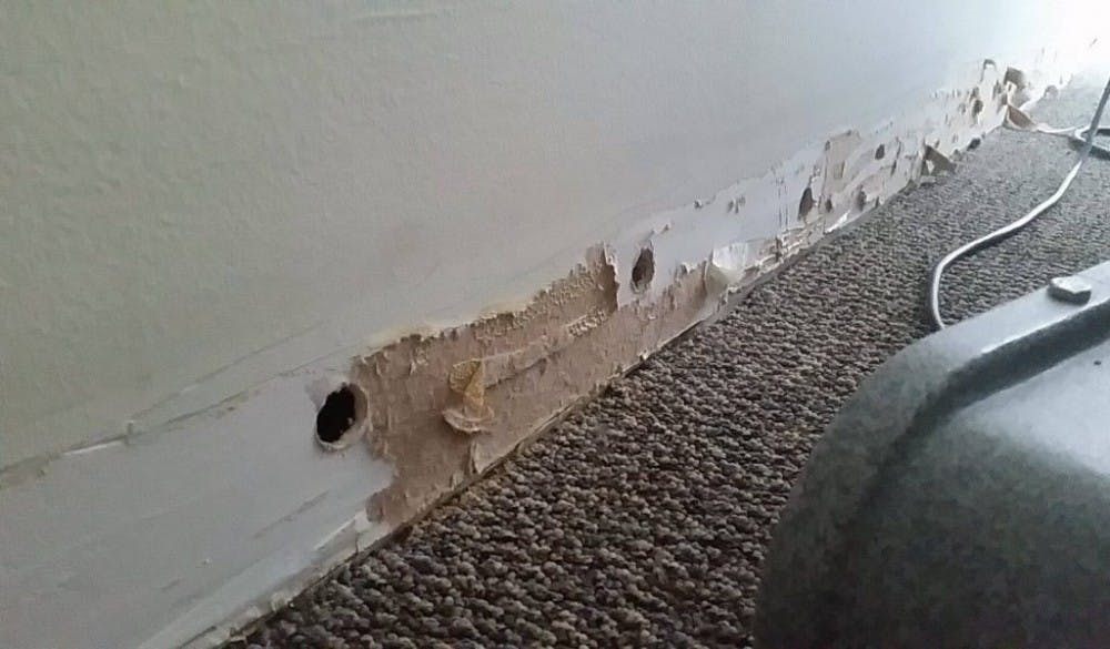  COURTESY OF KEVIN SHEN Relocated residents had trouble focusing on their studies due to their temporary room changes.