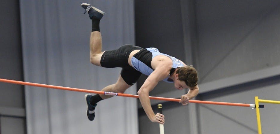 HOPKINSSPORTS.COM
The Hopkins men’s track team put on a dominating performance at the Frank Colden Invitational this past weekend.