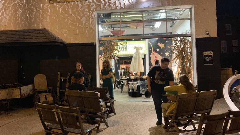 COURTESY OF AKEIRA JENNINGS
The Wishbone Reserve in Hampden hosted an exhibition centered on Tim Burton’s Beetlejuice.