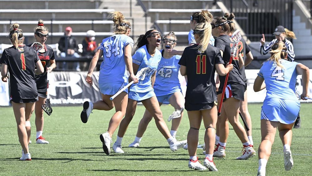 COURTESY OF HOPKINSSPORTS.COM
Women’s lacrosse faced off against the eighth-ranked Maryland Terrapins last Saturday.&nbsp;
