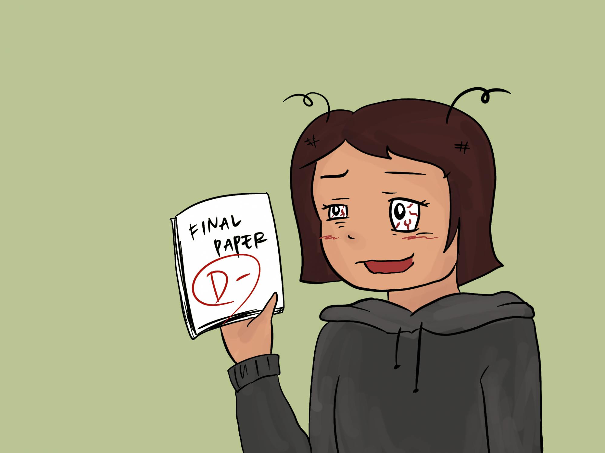 ROSIE JANG/CARTOONS EDITOR&nbsp;
Difficult classes can often have students feeling like they are sacrificing their physical or mental health.