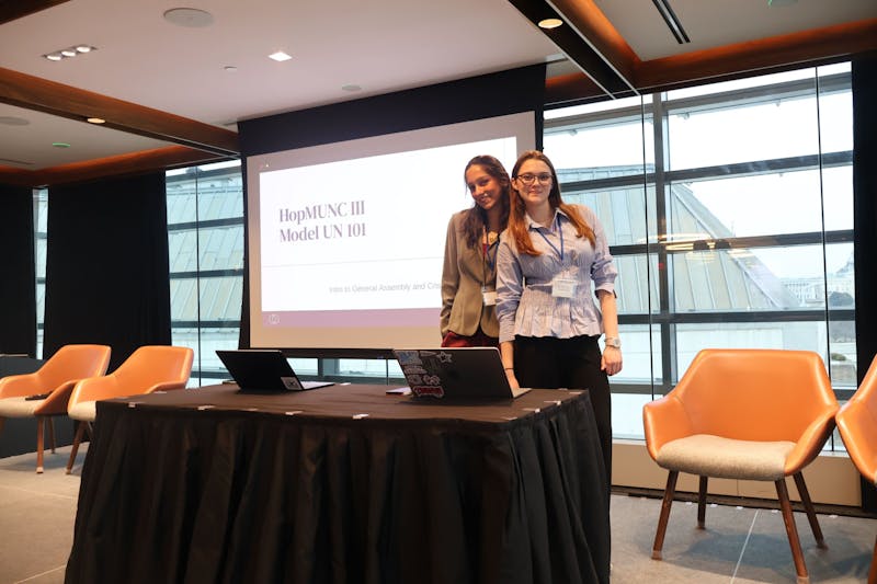 Hopkins Model UN organizes the annual Hopkins MUN Conference in Washington, D.C.