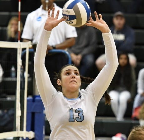 HOPKINSSPORTS.COM
Freshman setter Natalie Aston was named to the All-Tournament team.