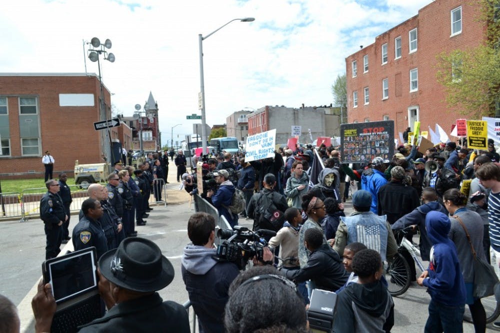  veggies/cc by-SA 3.0
 Protesters in Baltimore have spoken out against racial injustice.