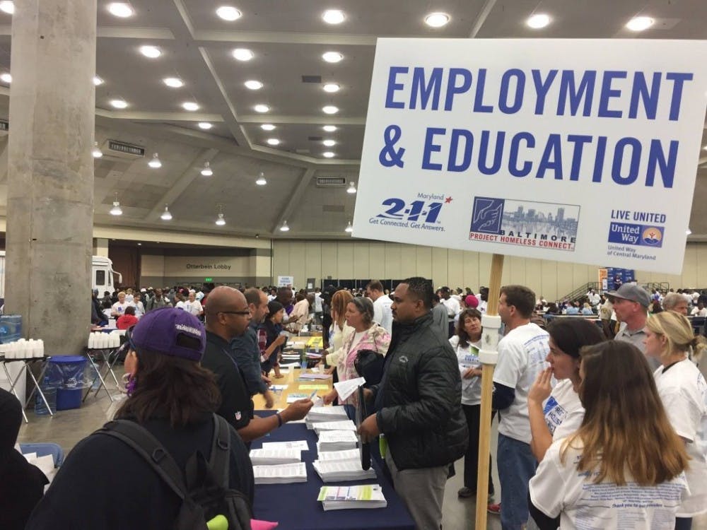  COURTESY OF UNITED WAY OF CENTRAL MARYLAND
About 100 service organizations gathered in the Baltimore Convention Center to provide free resources for those experiencing homelessness.