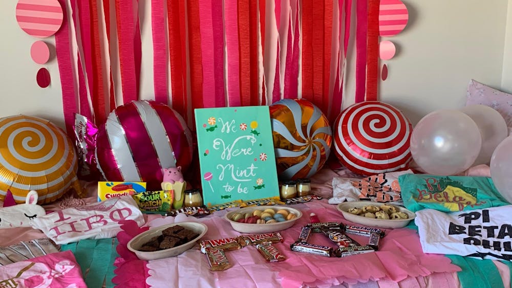 COURTESY OF LAUREN PAULET
Paulet and Geada reused decorations to save on both waste and money.