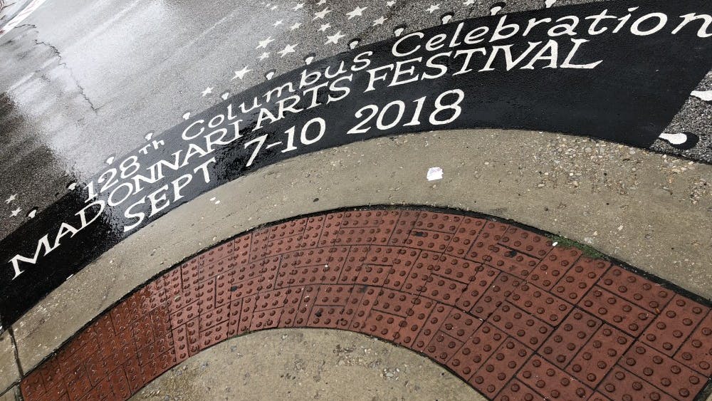 Courtesy of Jacob Took.
&nbsp;A street painting serves as a promotion for 2018’s Little Italy Madonnari Arts Festival.