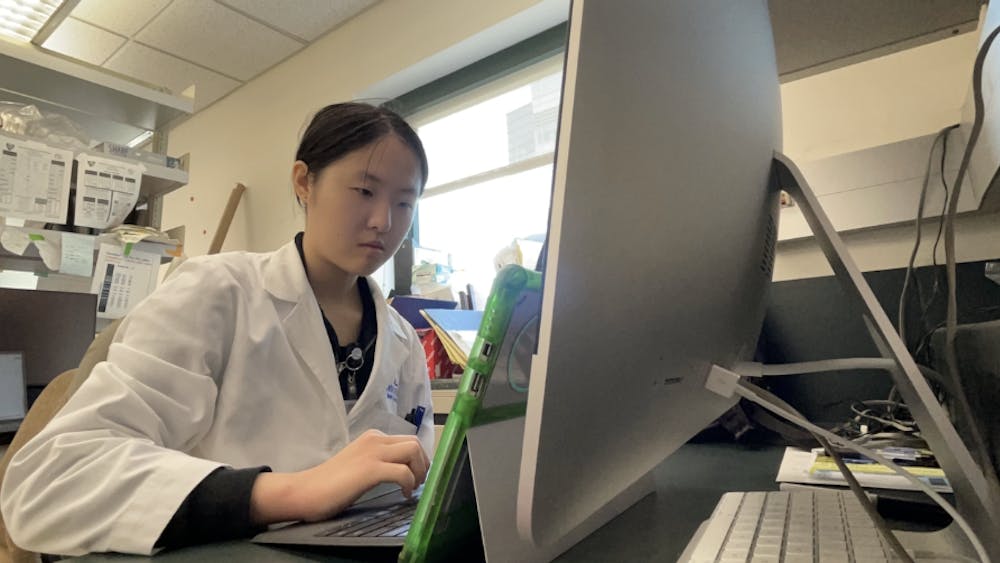 COURTESY OF ANGELINA DONG
Dong shares her research fellowship experience, where she is investigating the effects of MAP4K4 inhibition on chemotherapy.
