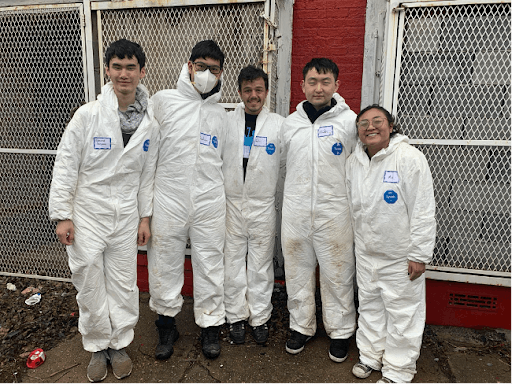 COURTESY OF VICTOR YOU
ABC Health volunteers helped the organization Break A Difference with their construction project in Edmondson Village.