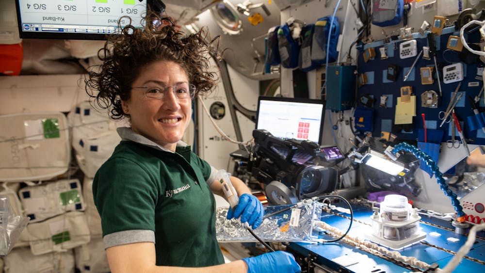 NASA JOHNSON / CC BY-NC-ND 2.0
A former APL scientist, Koch shared her journey to the ISS.