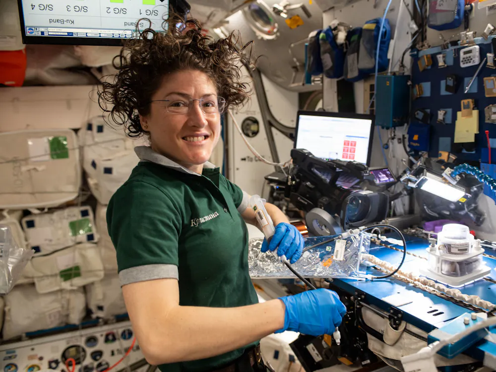 NASA JOHNSON / CC BY-NC-ND 2.0
A former APL scientist, Koch shared her journey to the ISS.