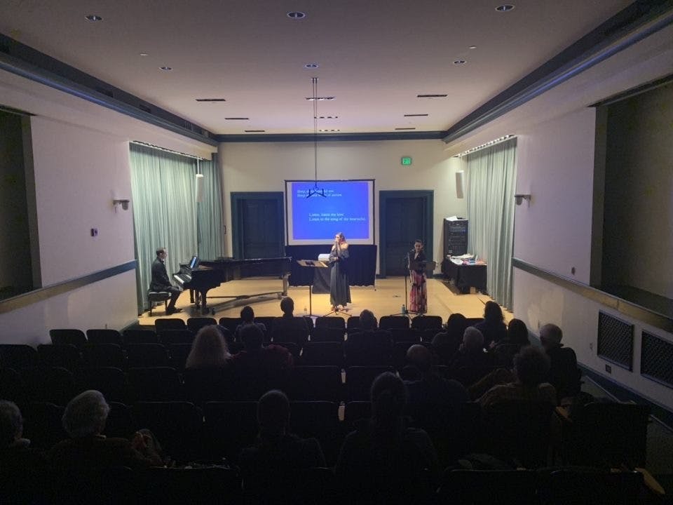 COURTESY OF EUNICE PARK&nbsp;
Sarah Aroeste performed in Ladino, the language of the Sephardim.