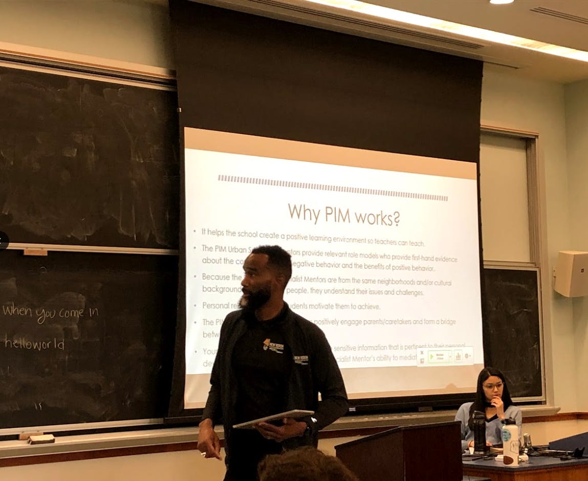 COURTESY OF JACKIE RITTENHOUSE

Stanfield spoke about decreasing drug use and violence among students.