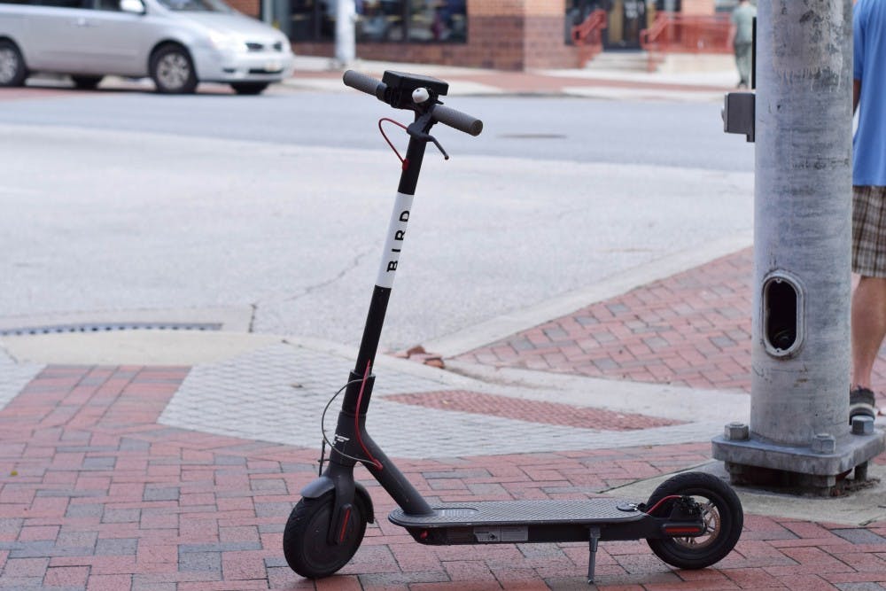 Many Hopkins students utilize Bird as a means of transportation around the Charles Village area. 