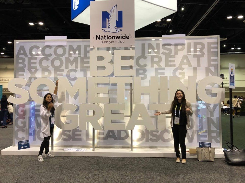 COURTESY OF REENA SARKAR
Juniors Reena Sarkar and Adriana Donis attended the Grace Hopper Celebration in Florida.