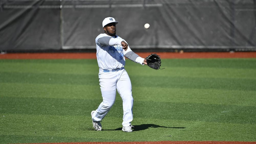 HOPKINSSPORTS.COM
Matthew Ritchie scored a career-high six RBIs against Messiah College.