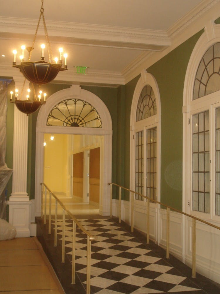 Sturdier and more visually pleasing ramps have replaced the old wooden ones. 