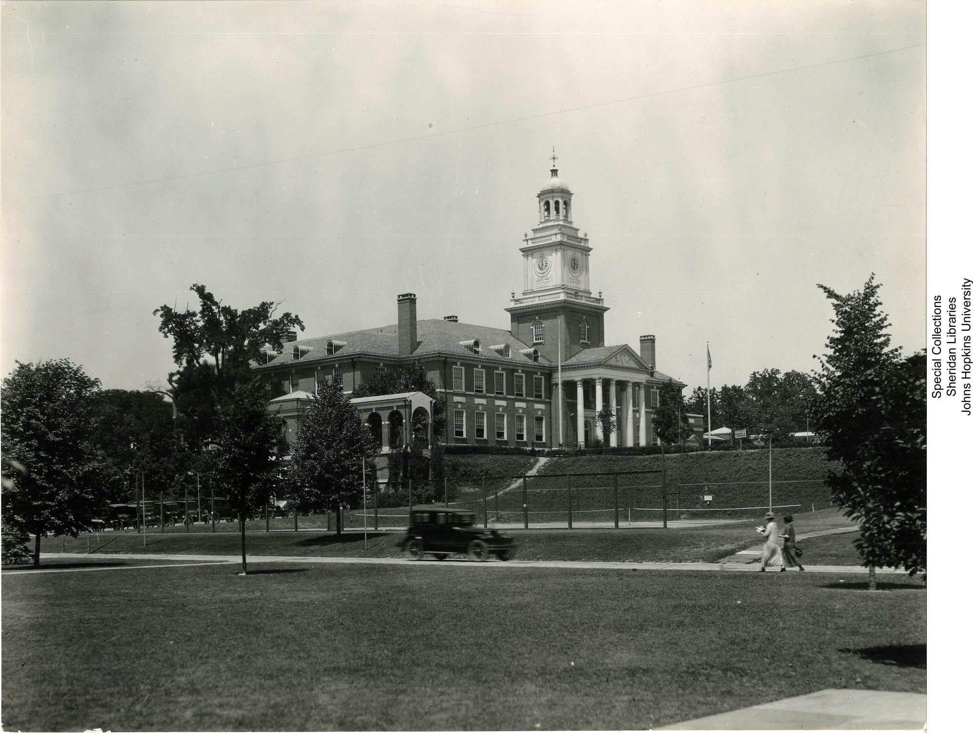 COURTESY OF HOPKINS RETROSPECTIVE
A photograph of Gilman Hall taken in the 1920s.