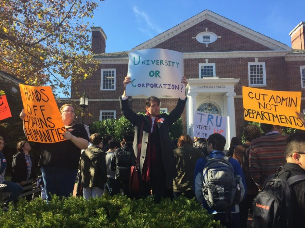  COURTESY OF AMANDA AUBLE
Graduate students have led a campaign, including protests and a petition, against the administration’s treatment of the Humanities Center.