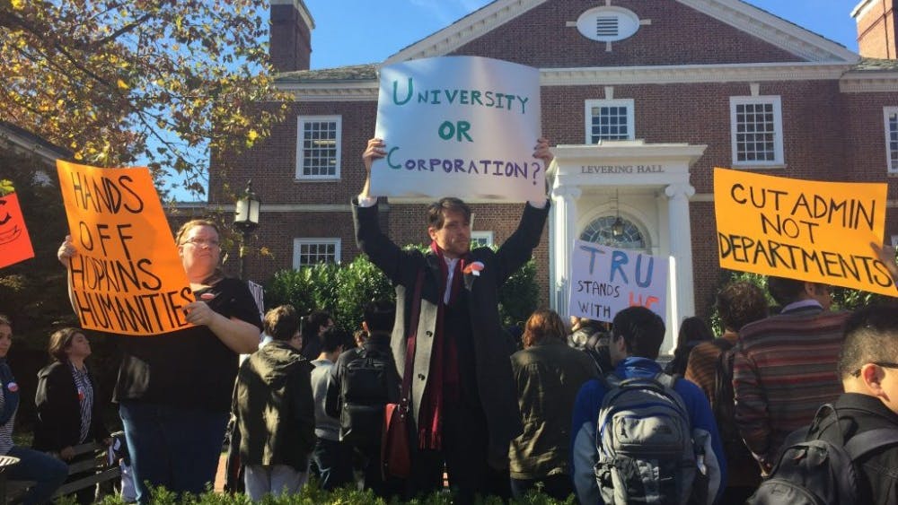  COURTESY OF AMANDA AUBLE
Graduate students have led a campaign, including protests and a petition, against the administration’s treatment of the Humanities Center.