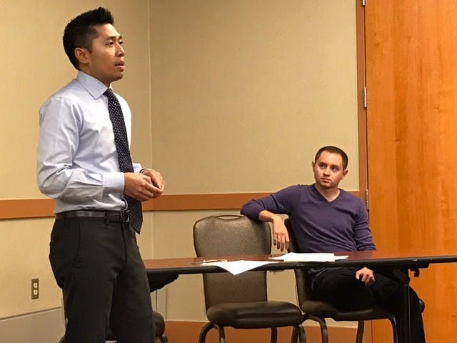 COURTESY OF JACOB TOOK
Borgonos and Seymour discussed the difficulties undocumented transgender immigrants face in the U.S.