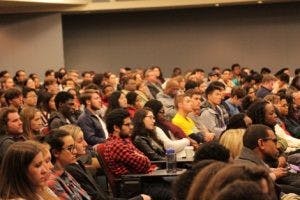  FILE PHOTO
The panel was a continuation of the University and activists’ dialogue over race relations at Hopkins. The first forum (above) was in 2015.