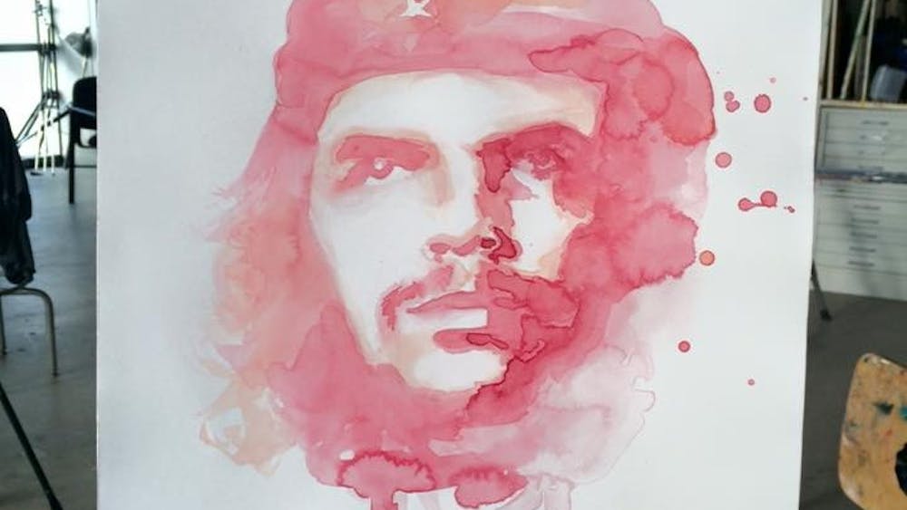 COURTESY OF RUTHE HUANG
Ruthe Huang’s painting of Che Guevara was done in watercolor.