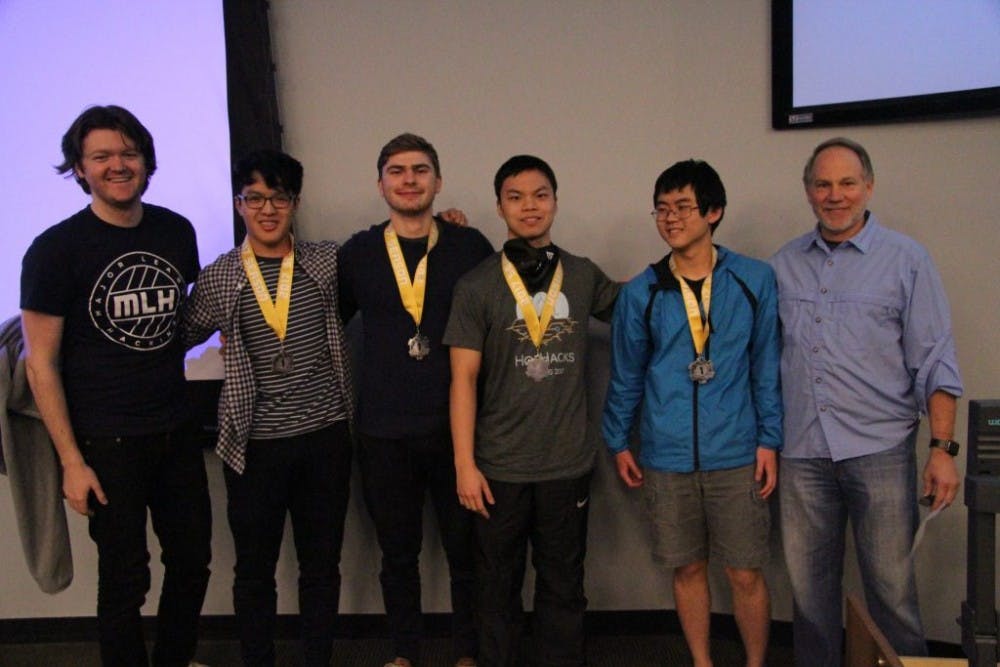  Courtesy of Simon enagonio
The SpeechPortal team won first place at HopHacks for creating an app that helps users memorize speeches.