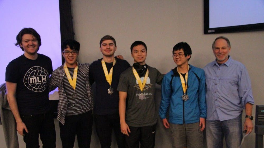  Courtesy of Simon enagonio
The SpeechPortal team won first place at HopHacks for creating an app that helps users memorize speeches.