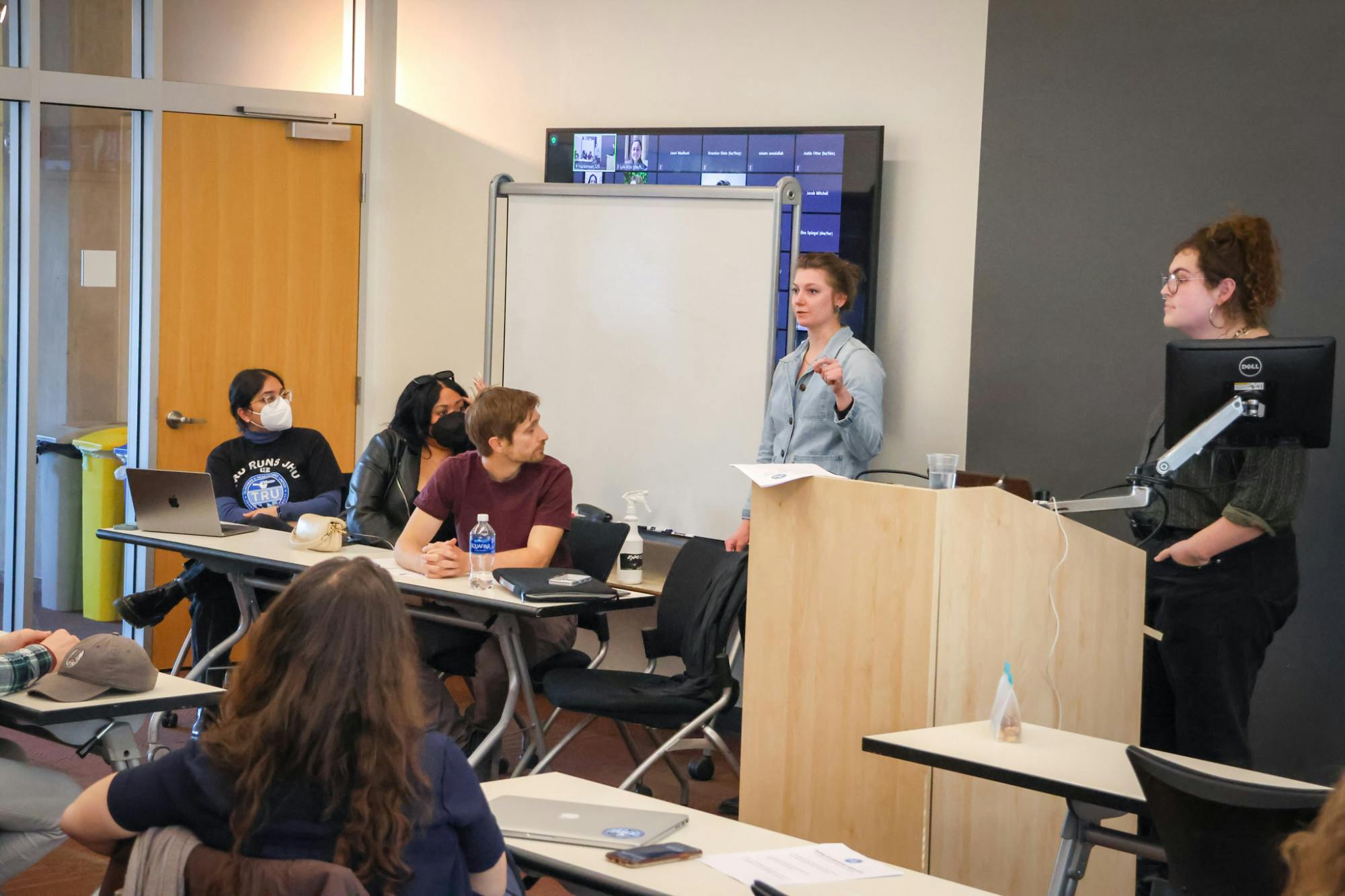 STEVEN SIMPSON / PHOTO EDITOR
Panelists asked the Hopkins community to consider the impacts of the JHPD on the communities surrounding Hopkins.&nbsp;