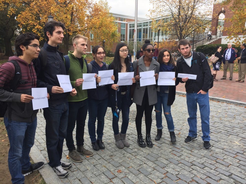 COURTESY OF AMANDA AUBLE
Students left class at 3 p.m., heading to a demonstration on the Beach.