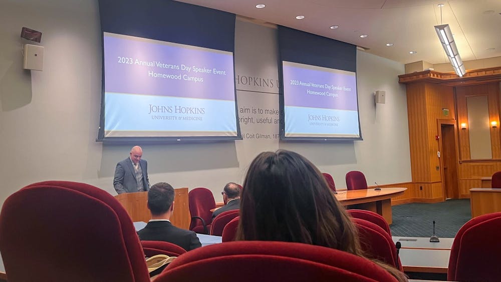 COURTESY OF ANNA MINTZER
Hopkins hosts weeklong events to honor veterans on campus with keynote speeches from Brigadier General Adam Flasch and Whiting School of Engineering Dean Ed Schlesinger.