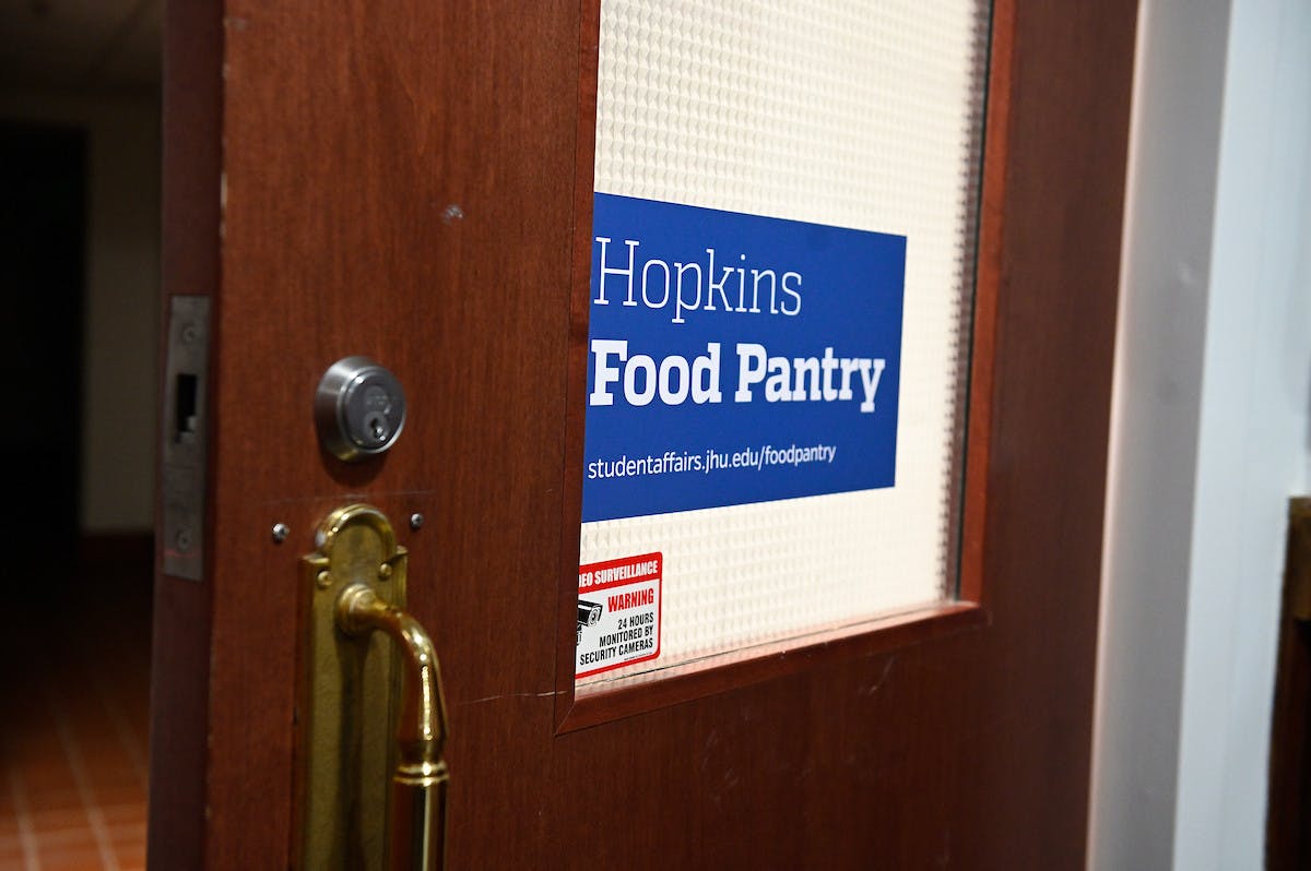 COURTESY OF WILL KIRK
The Hopkins Food Pantry is located in The Lab near Homewood Apartments.
