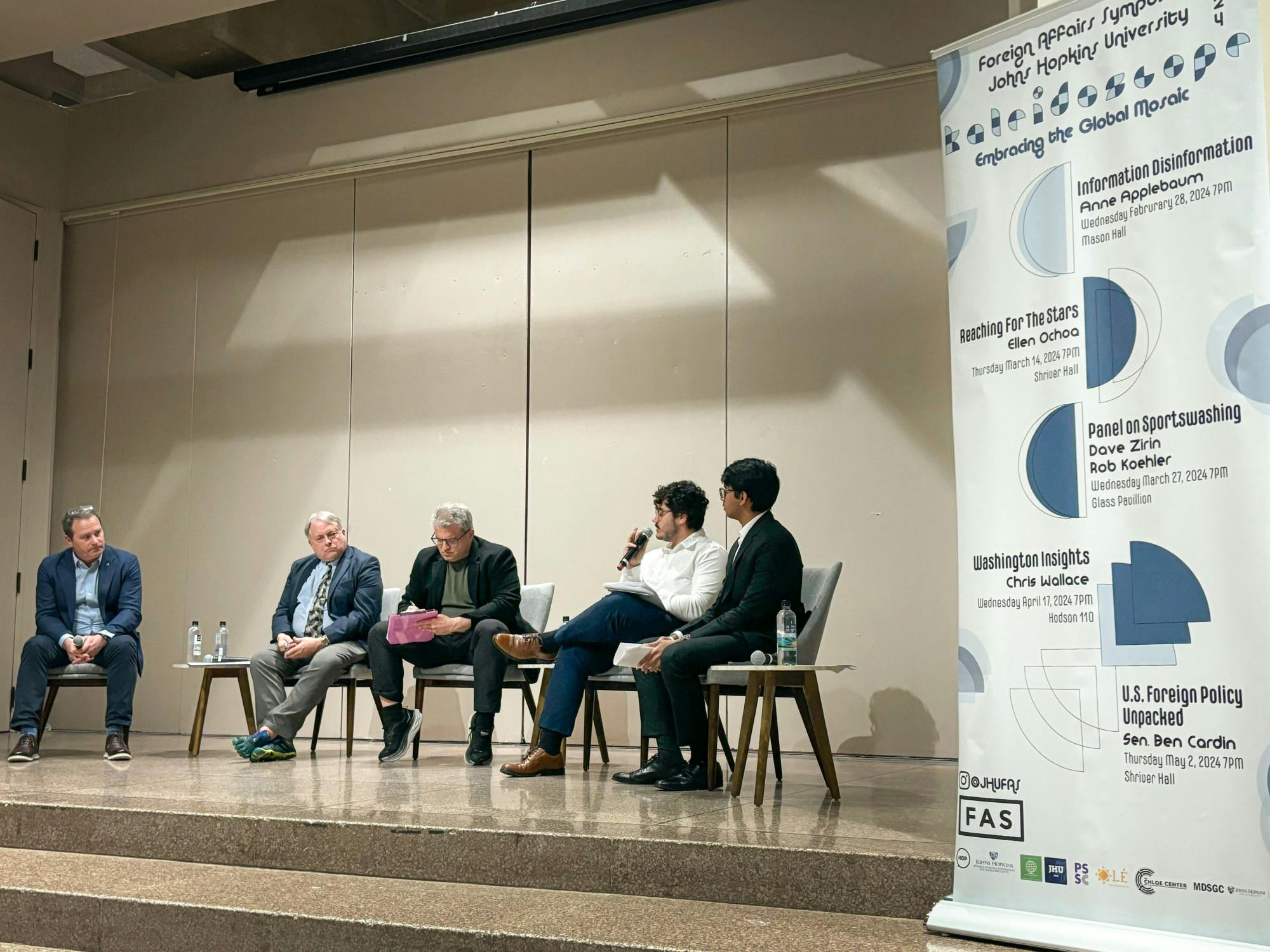 COURTESY OF MAYA BRITTO
Panelists offered three different approaches to understanding and interpreting the issue of sportswashing.