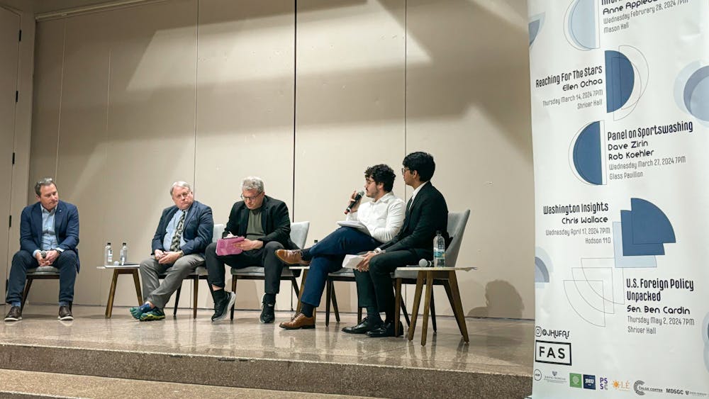 COURTESY OF MAYA BRITTO
Panelists offered three different approaches to understanding and interpreting the issue of sportswashing.