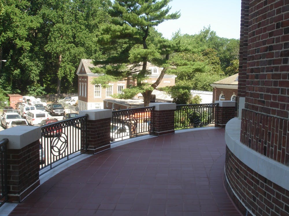 Gilman Hall will now be accessible from both the back and the front. 