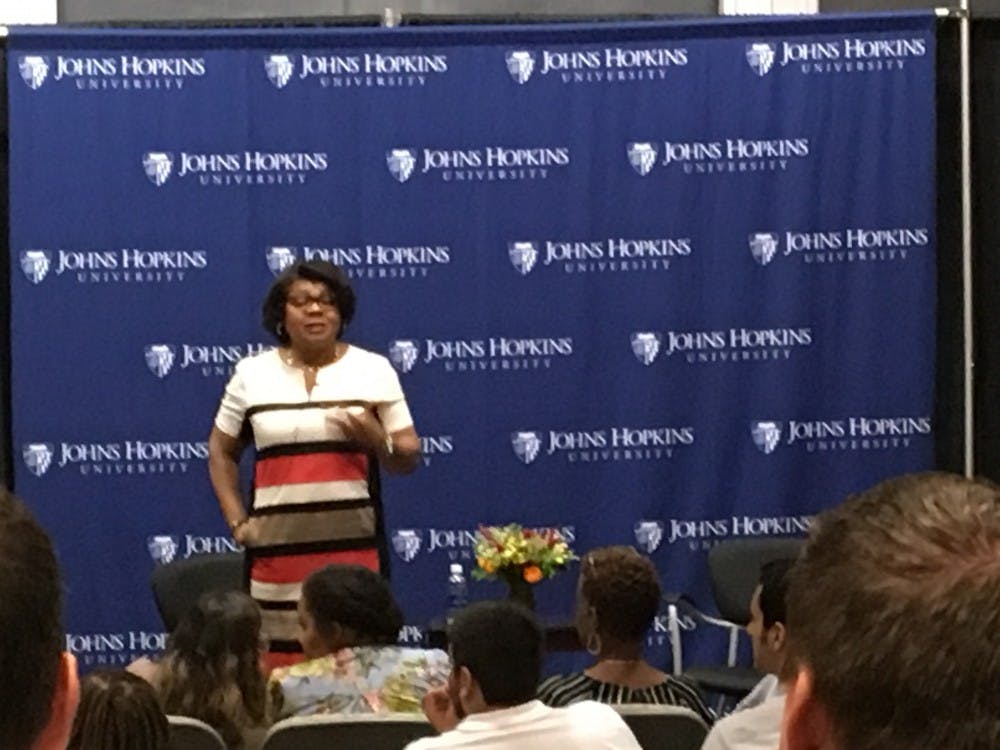 SAMANTHA SETO/PHOTOGRAPHY STAFF
April Ryan spoke about her experiences as a White House correspondent.