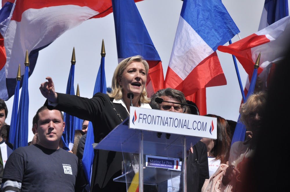 Blandine Le Cain/ CC BY 2.0
Le Pen is a leader of the National Front political party in France.