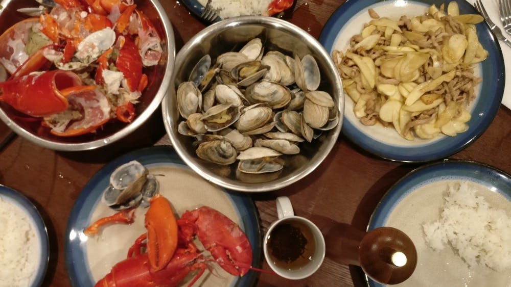 COURTESY OF JESSE WU
Seafood local to New England played a vital role in shaping Wu’s childhood.