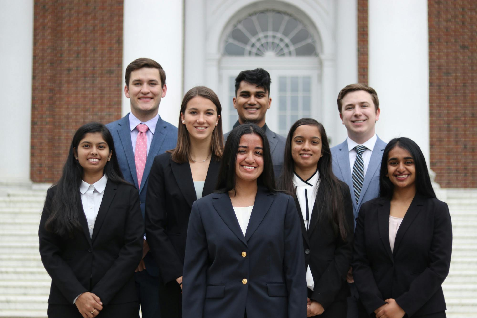 COURTESY OF ONPOINT VENTILATION&nbsp;
Back row from left to right: Charlie Almoney, Arijit Nukala and Bucky Bryner. Middle: Ria Jha, Alexandra Gorham, Krisha Thakur and Nina Nair. Front: Sneha Batheja. OnPoint Ventilation discusses their work and future goals in an interview with The News-Letter.