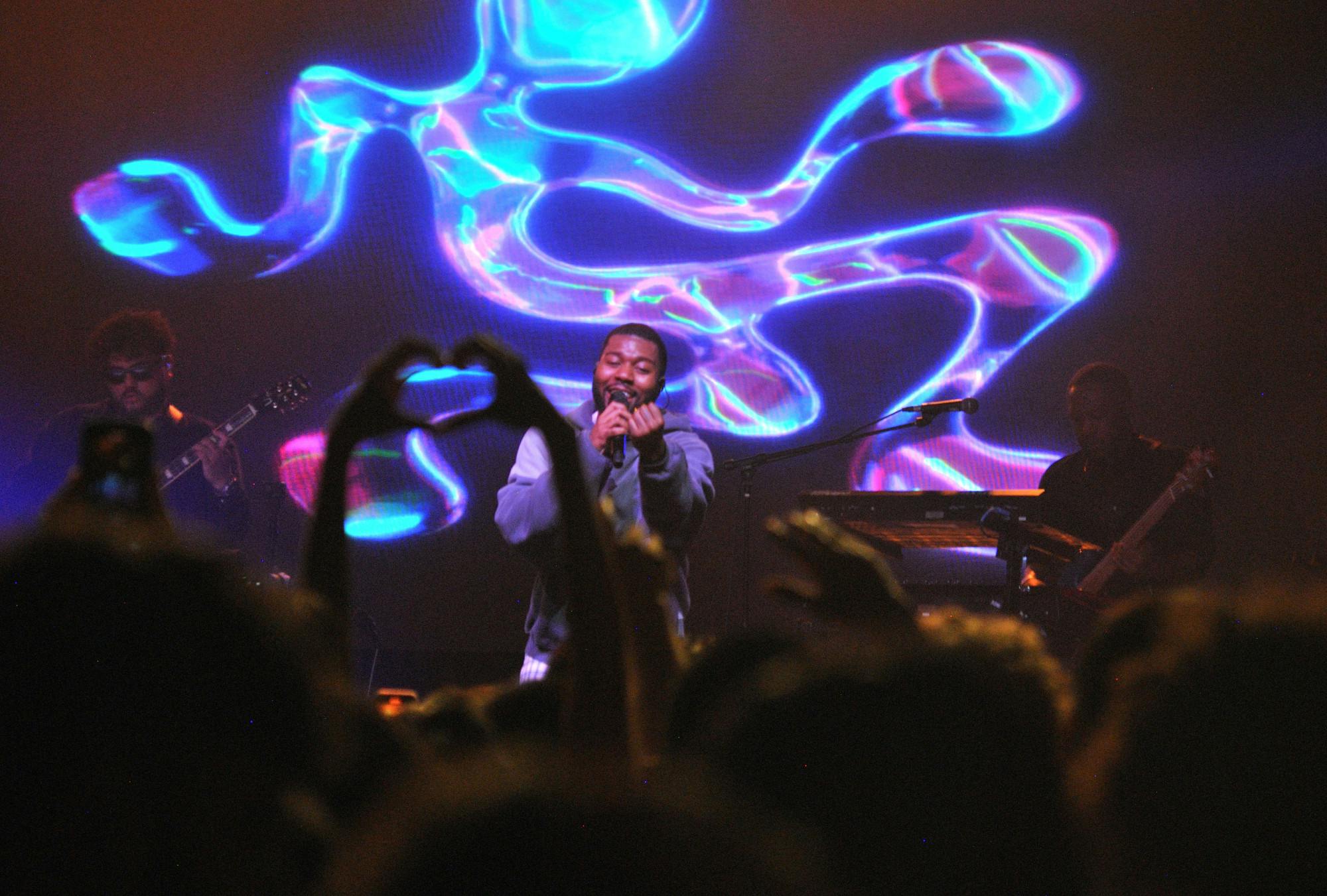 JOSHUA LONSTEIN / PHOTO EDITORKhalid earns Hopkins students’ love through his performance at 2025 Hoptoberfest.&nbsp;