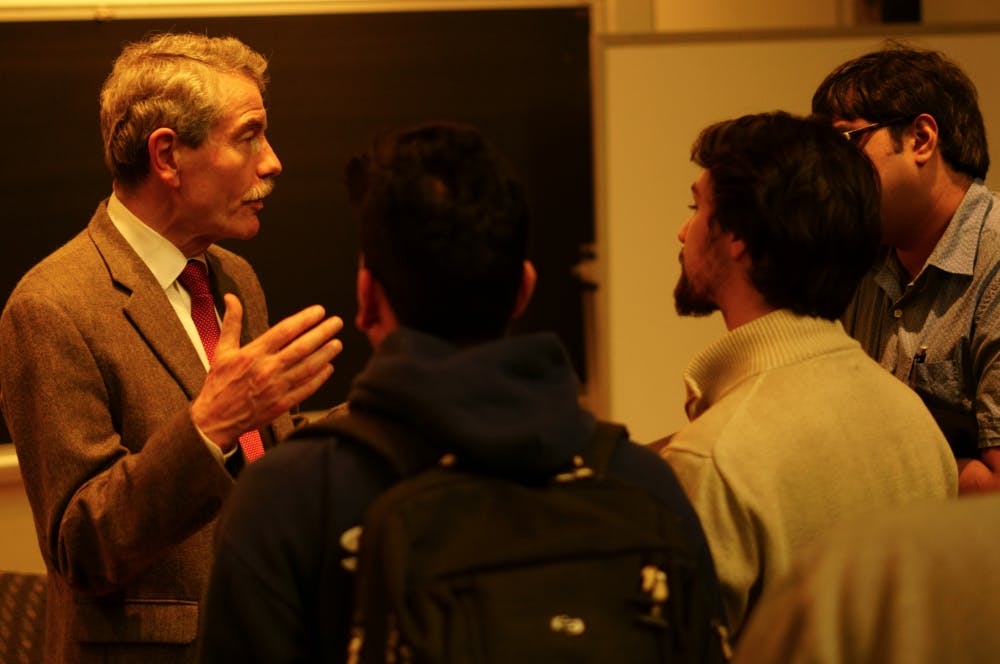 KUNAL maiti/photography staff
Nuclear Science and Engineering professor Ian Hutchinson argued that religion complements science.