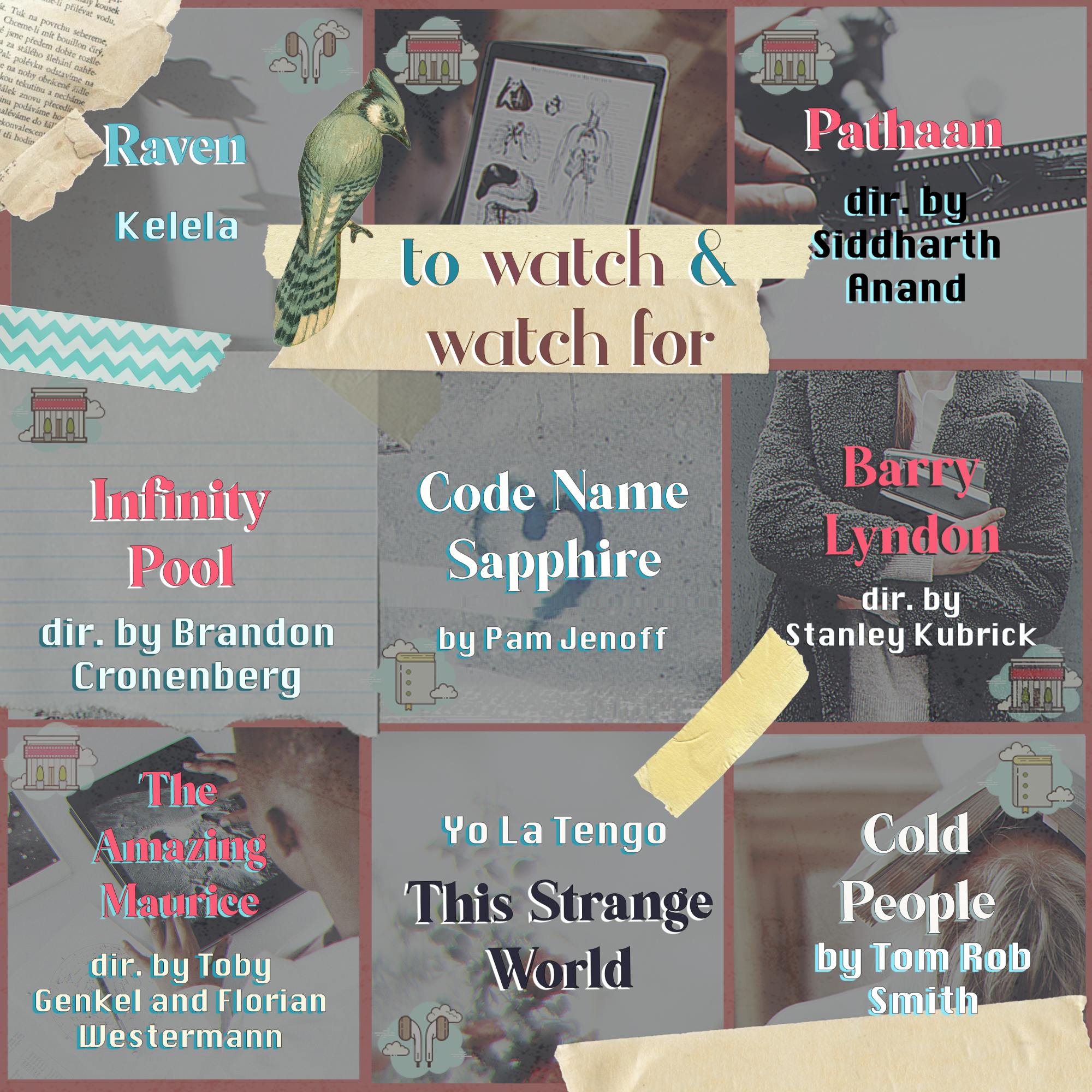 &nbsp;COURTESY OF MARY KATE MCCORMICK
This week’s picks include Raven, Code Name Sapphire and Barry Lyndon.